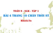 Bài 4 trang 10 Toán 9 Chân trời sáng tạo Tập 1